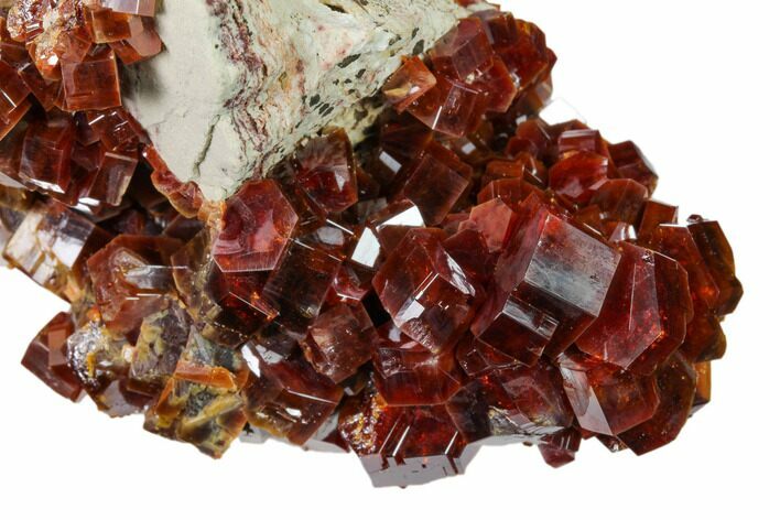Ruby Red Vanadinite Crystal Cluster - Huge Crystals! #157037